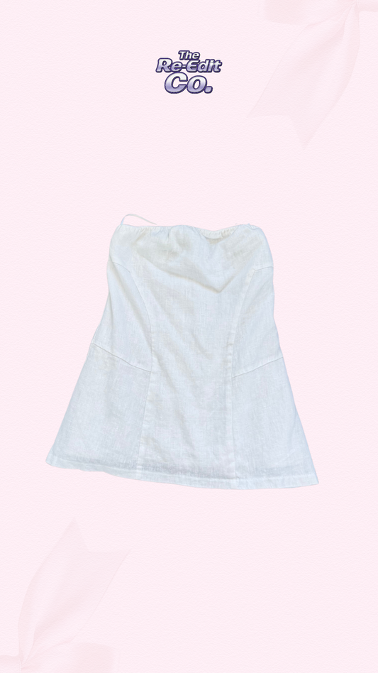 DIISH Linen Strapless Top