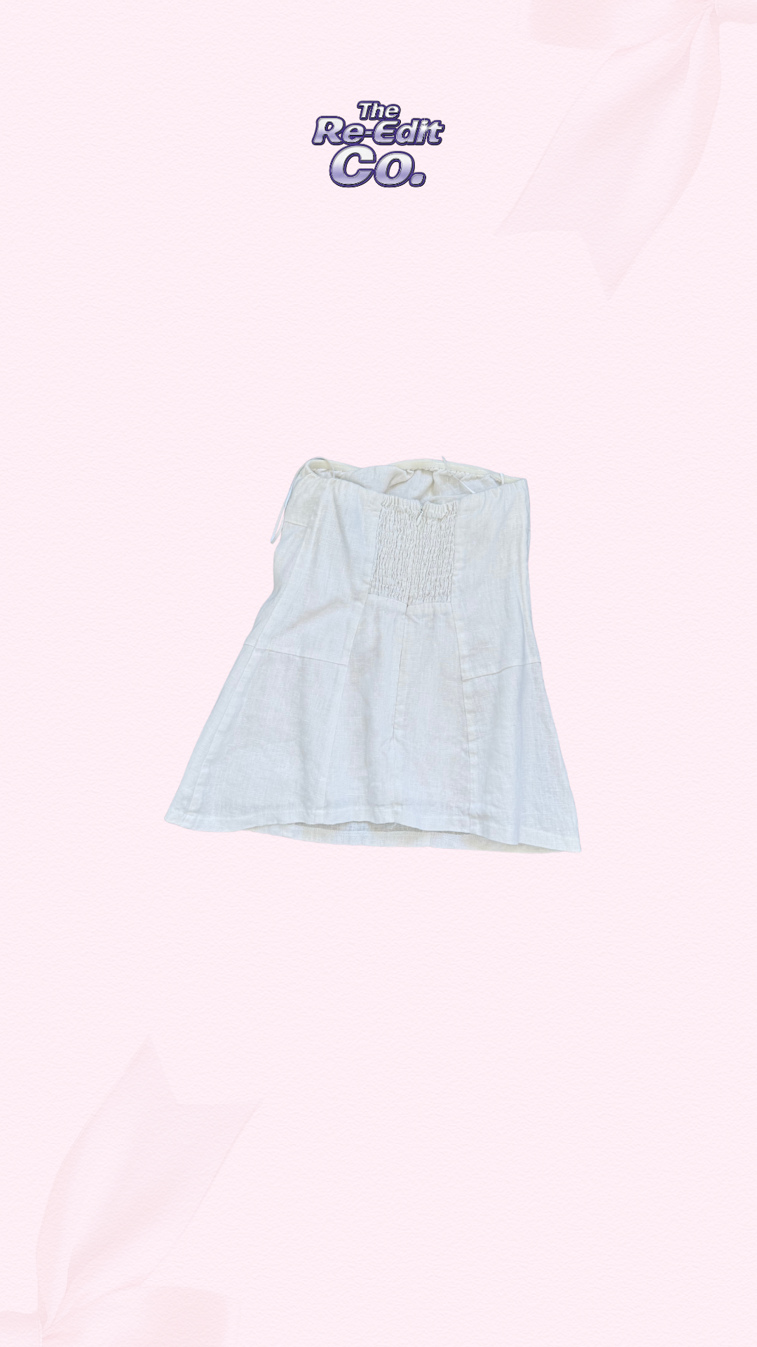 DIISH Linen Strapless Top