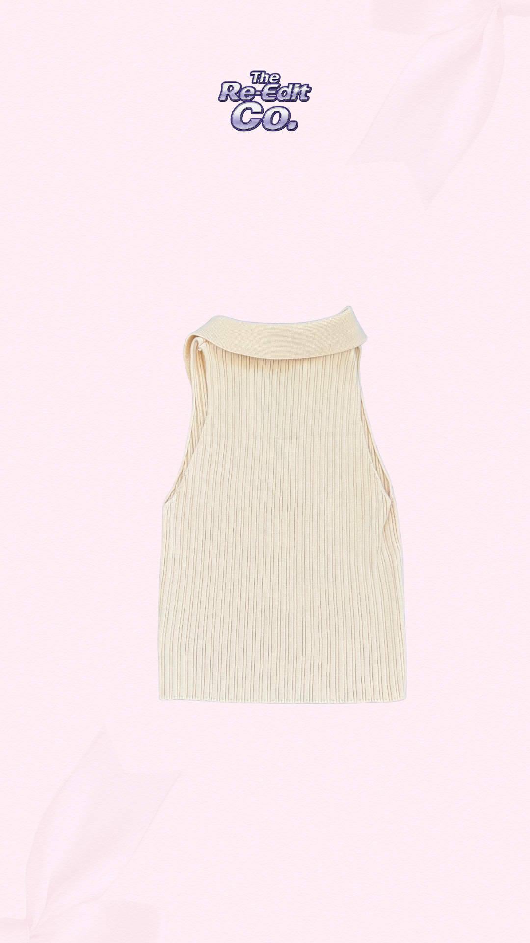 Thrifted Knit Collar Top