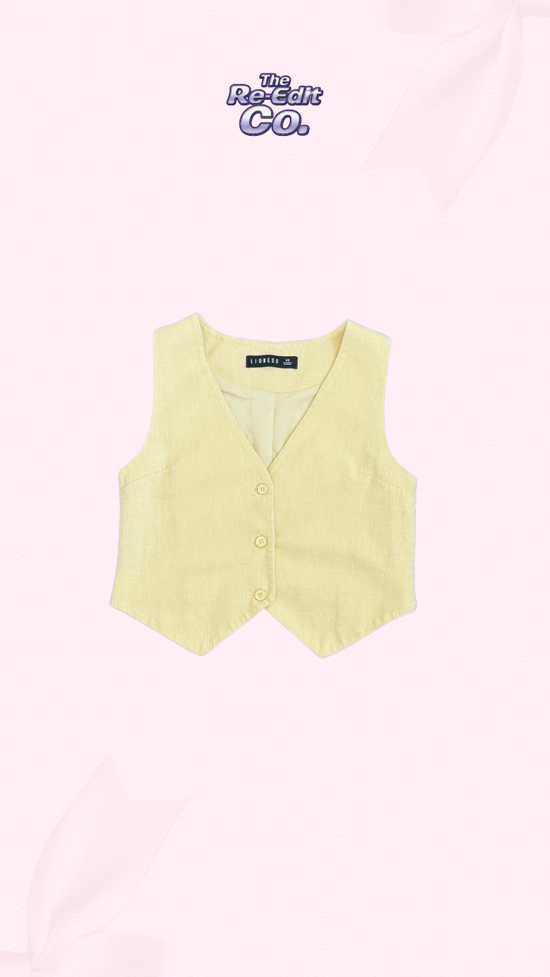 Lioness Yellow Vest Top
