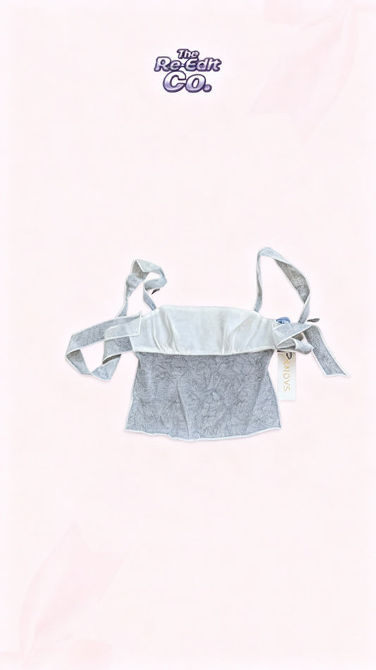 SNDYS the Label Backless Tie up Top