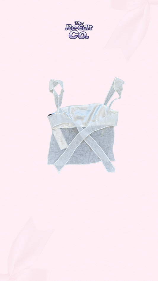 SNDYS the Label Backless Tie up Top